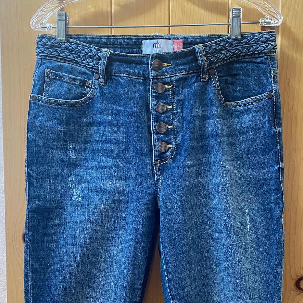 CAbi Medium Wash Skinny Jeans - Picture 2 of 6
